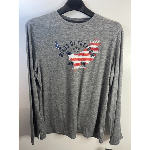 Free‎ Country Mens Long Sleeve Shirt Gray Size XL (NWT) - Picture 1 of 5